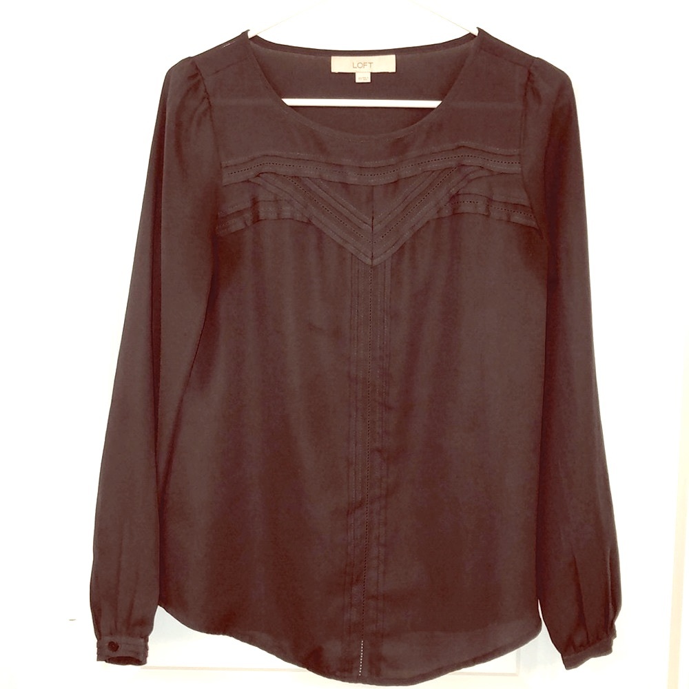 LOFT Gray Blouse